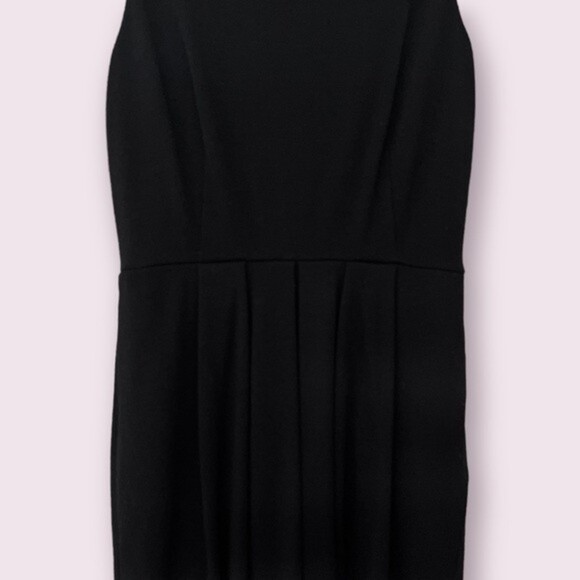 J. Crew Wool Evening Dress Black Sleeveless Cocktail Womens Size 6 - Picture 6 of 10